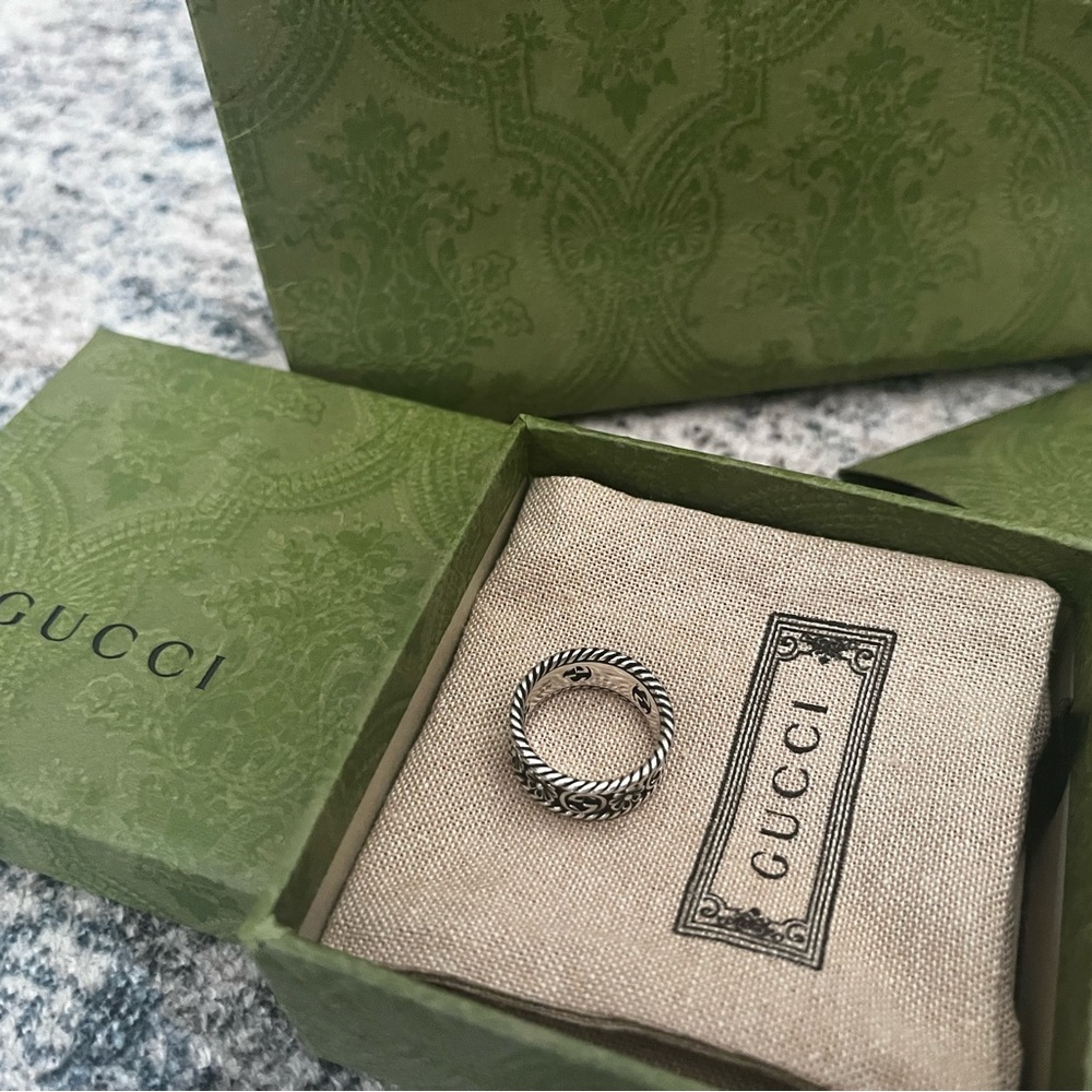 Gucci Sterling Silver GG Flower Ring size 6 🔥 full inclusion - COA box and bag - Picture 8 of 8